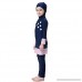 M&A Girls Burkini Swimsuits 2-Piece Muslim Swimwear for Kids 2-12 Years Navy B07N872Y8R